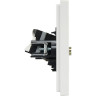 Двойная розетка TV+RJ45 IEK FORTEPIANO категория 6 FP237 белый FP-AK20-1-K01