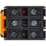Кнопка с подсветкой и фиксацией IEK MASTER MI-BT60-11TD-3-111-K04 d=22мм 1NO+1NC красная