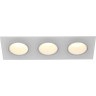 Встраиваемый светильник IEK Lighting 4103 под лампу 3хmr16 квадрат пластиковый белый LT-UVB0-4103-GU05-3-K01